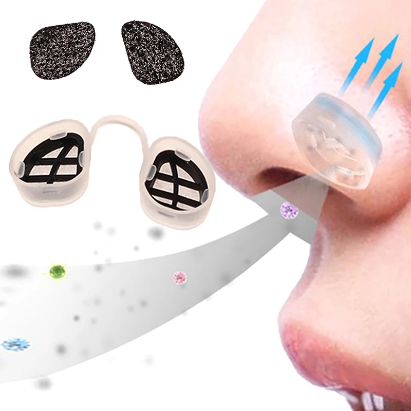 Comfortable Invisible Nasal Filters Anti Air Pollution L Pollen Removable Nose Dust S Shape Filter M Allergy Breathable