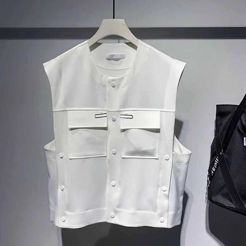 

Men's Loose Fitting Korean Design Sleeveless Vest 2025 Spring Autumn Trendy Versatile Casualwear​