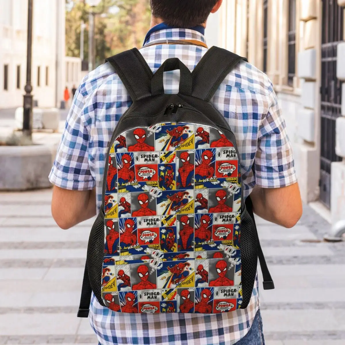 Custom Marvel Superhero Laptop Backpack Men Women Fashion Bookbag for College School Student Spider Man Collage Bag