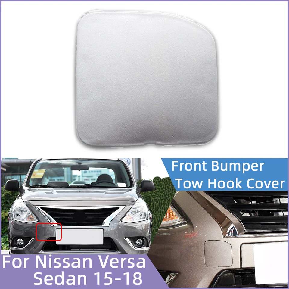 

Auto Front Bumper Tow Hook Eye Cover Cap For Nissan Versa Sedan 2015- 2018 622A0-9KM0H 622A09KM0H Hauling Trailer Lid Garnish