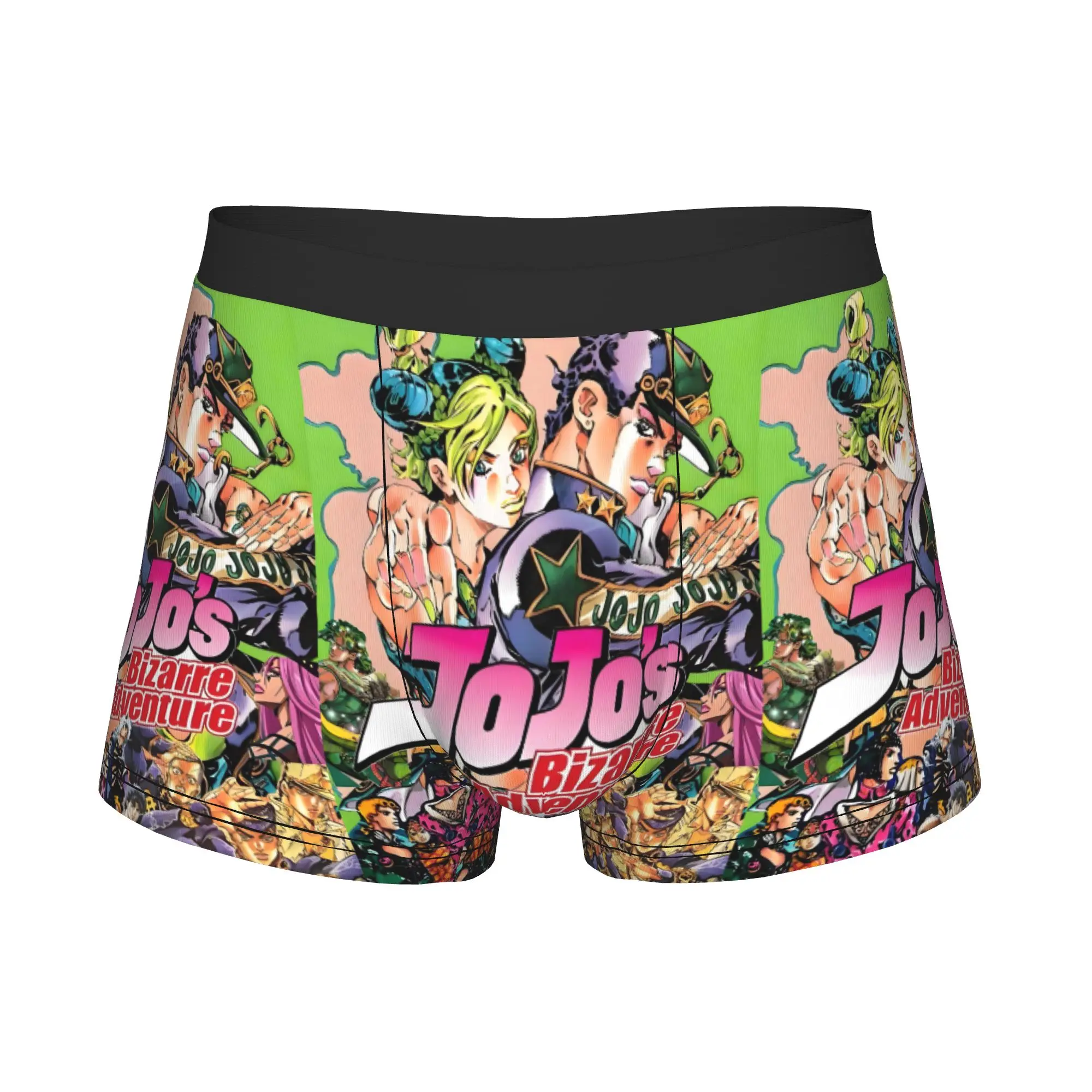 Novelty JoJos Bizarre Adventure Boxers Shorts Panties Male Underpants Stretch Jolyne & Jotaro Manga  Briefs Underwear