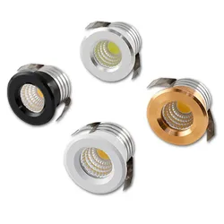 Dimmable embedded Ceiling LED canister light Small Spot Light COB 3W 85-265V Driver Included for home showcase cabinet hotel