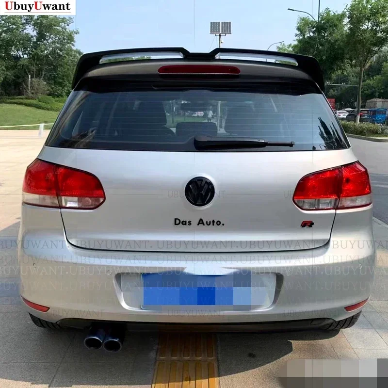 For volkswagen golf 6 mk6 spoiler 2010-2013 model golf 6 light High Quality ABS Material Car Rear Wing Primer Color spoiler