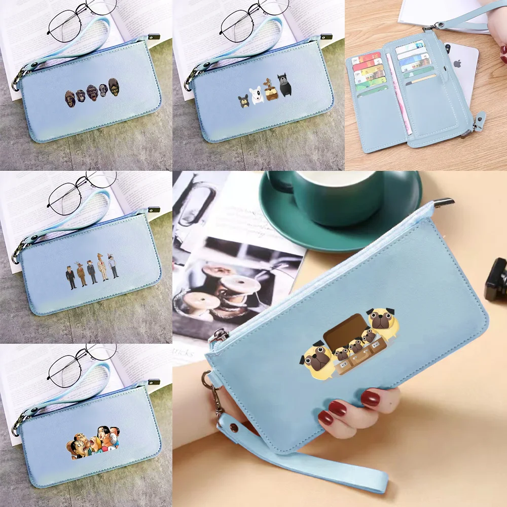 

Stylish Long Zipper Wallet Large Capacity Multi-card Bag Cartoon Pattern Outdoor Coin Purse Lightweight Multifunctional Wallet