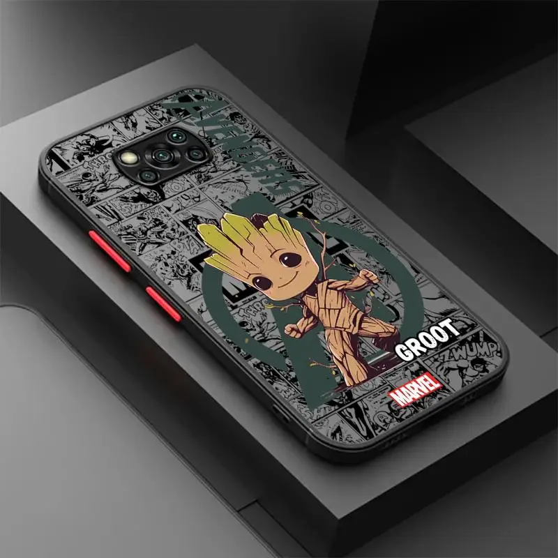 Funda de Marvel para Xiaomi, carcasa de Deadpool, Spiderman, Poco X3, NFC, 11T Pro, 11 Lite, 5G, 10T, 9T, 12T, 13, 14, X4, X5, F3, M5, C40