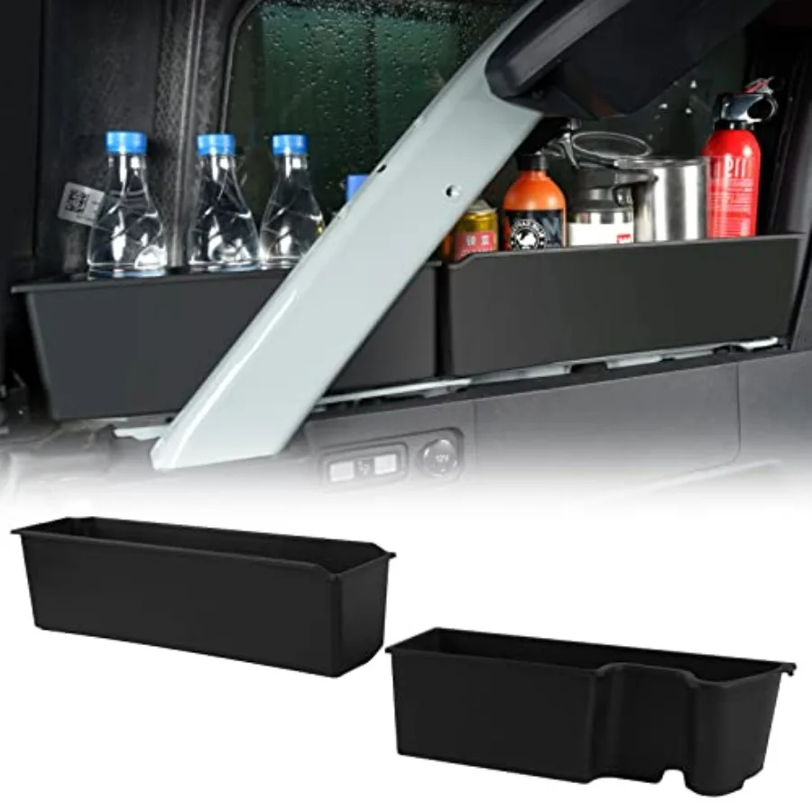 

Rear Cargo Side Box Trunk Storage Tray Organizer for Bronco 2021-2023 4 Door Black Matte Finish Left Storage Box Internal Acce