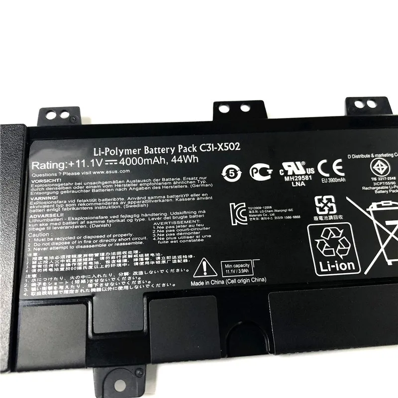 Imagem -03 - Csmhy Original C31-x502 C21-x502 Bateria do Portátil para Asus Vivobook X502 X502c X502ca para Ultrabook S500c S500ca Pu500c Pu500c