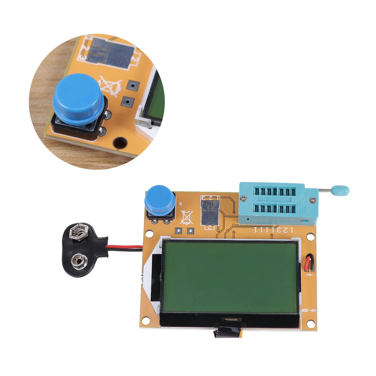 Imagem -06 - Lcd Digital Tester Faça Você Mesmo Medidor Backlight Diodo Triodo Capacitância Esr Medidor Lcd