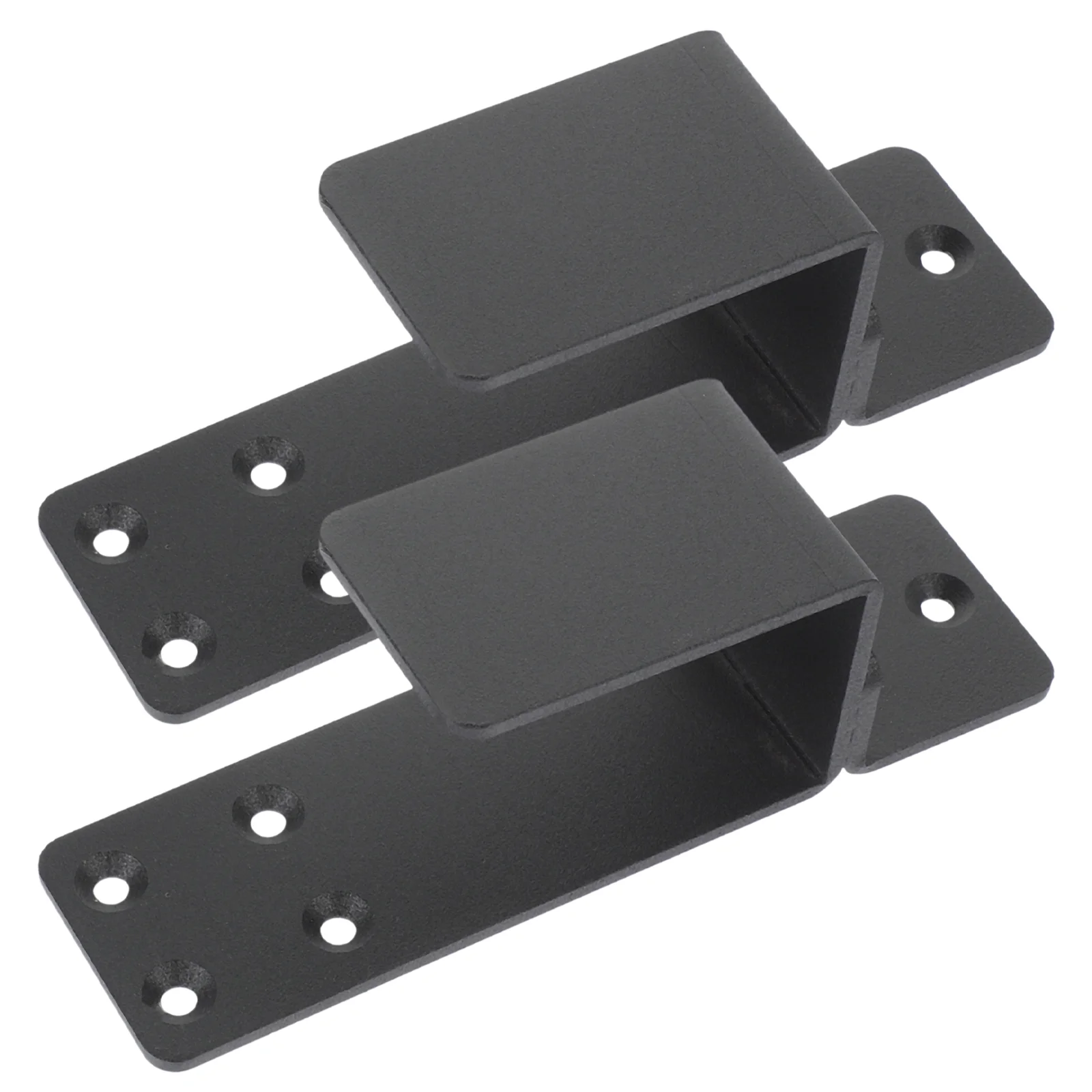 

2 Pcs Door Latch Safety Bracket Barricade Brackets Heavy Duty Security Holder Steel