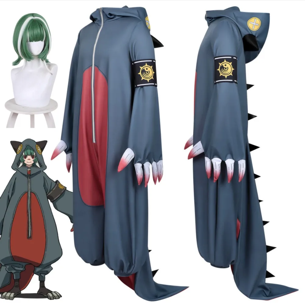 

Dungeon Fighter Online Ghost Knight Krita Cosplay Costume One-Size Cute Hooded Coat Wig Set for Halloween Costume