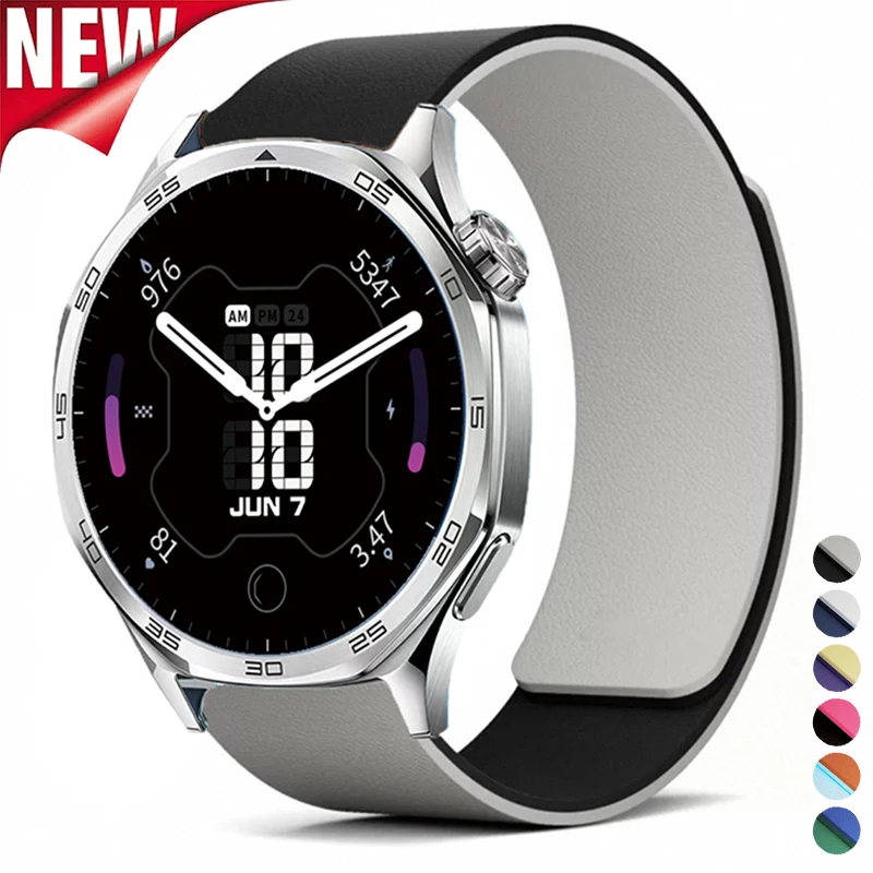 20mm 22mm Magnetic Strap for Samsung Galaxy Watch 7 6 5 4 40mm 44mm Silicone Wristband for Huawei Watch GT6 GT5 4 Pro 46mm Band
