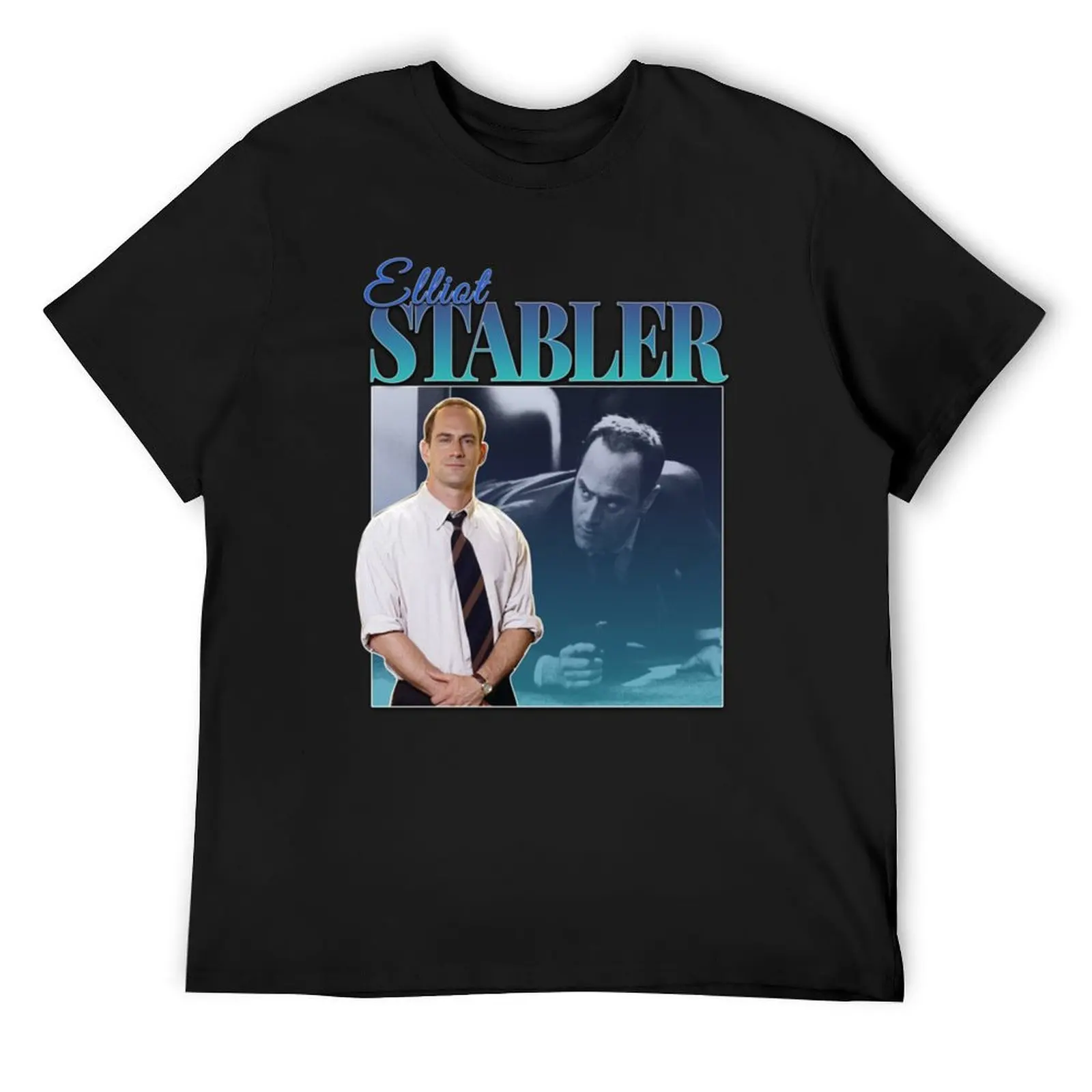 

Футболка Elliot Stabler, рубашки больших размеров, забавная футболка, мужские винтажные футболки