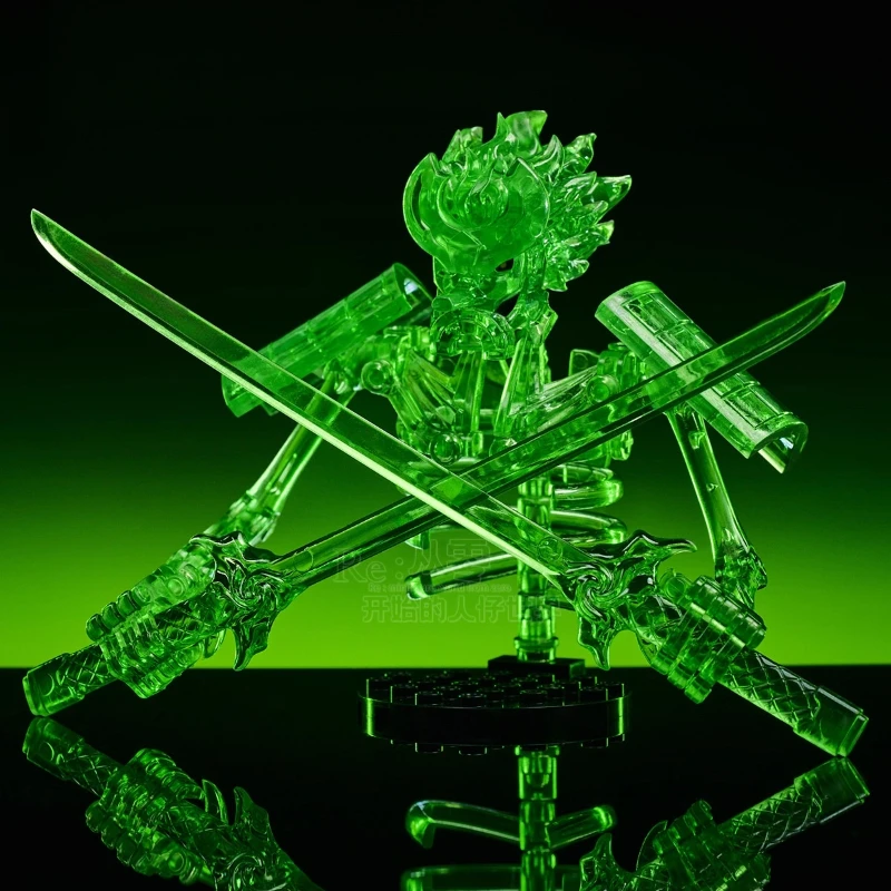 Ninja nueva Gigantificación Susanoo esqueleto Uchiha Sasuke Sharingan Anime Blockman figura modelo ornamento juguete de moda regalo de nacimiento