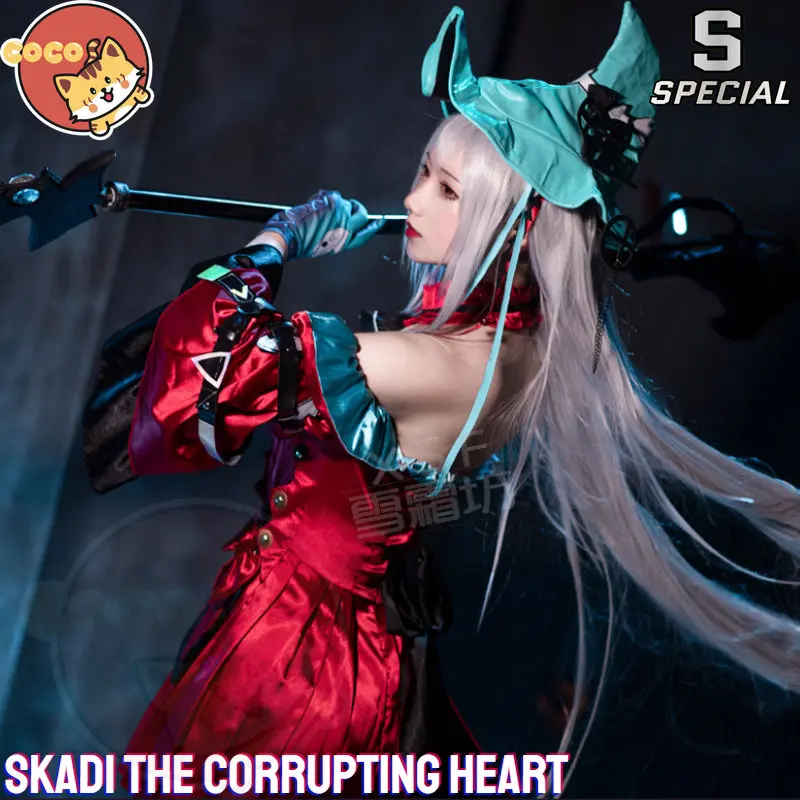 CoCos-S Game Arknights Skadi The Corrupting Heart Cosplay Costume Game Cos Skadi The Corrupting Heart Costume with Cosplay Wig