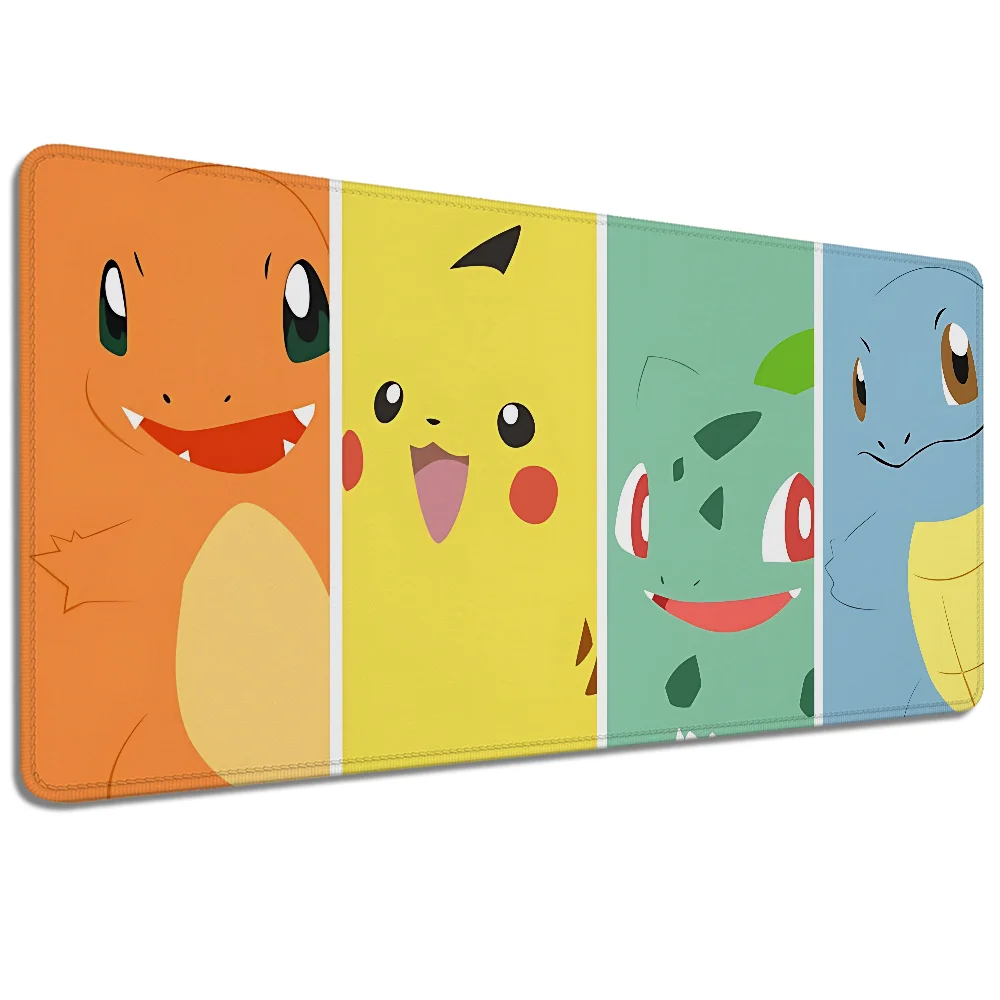 Bonito mousepad gamer tapete de mesa de borracha sobre borda antiderrapante kawaii gaming teclado almofada p-pokemons mouse pads acessórios do computador