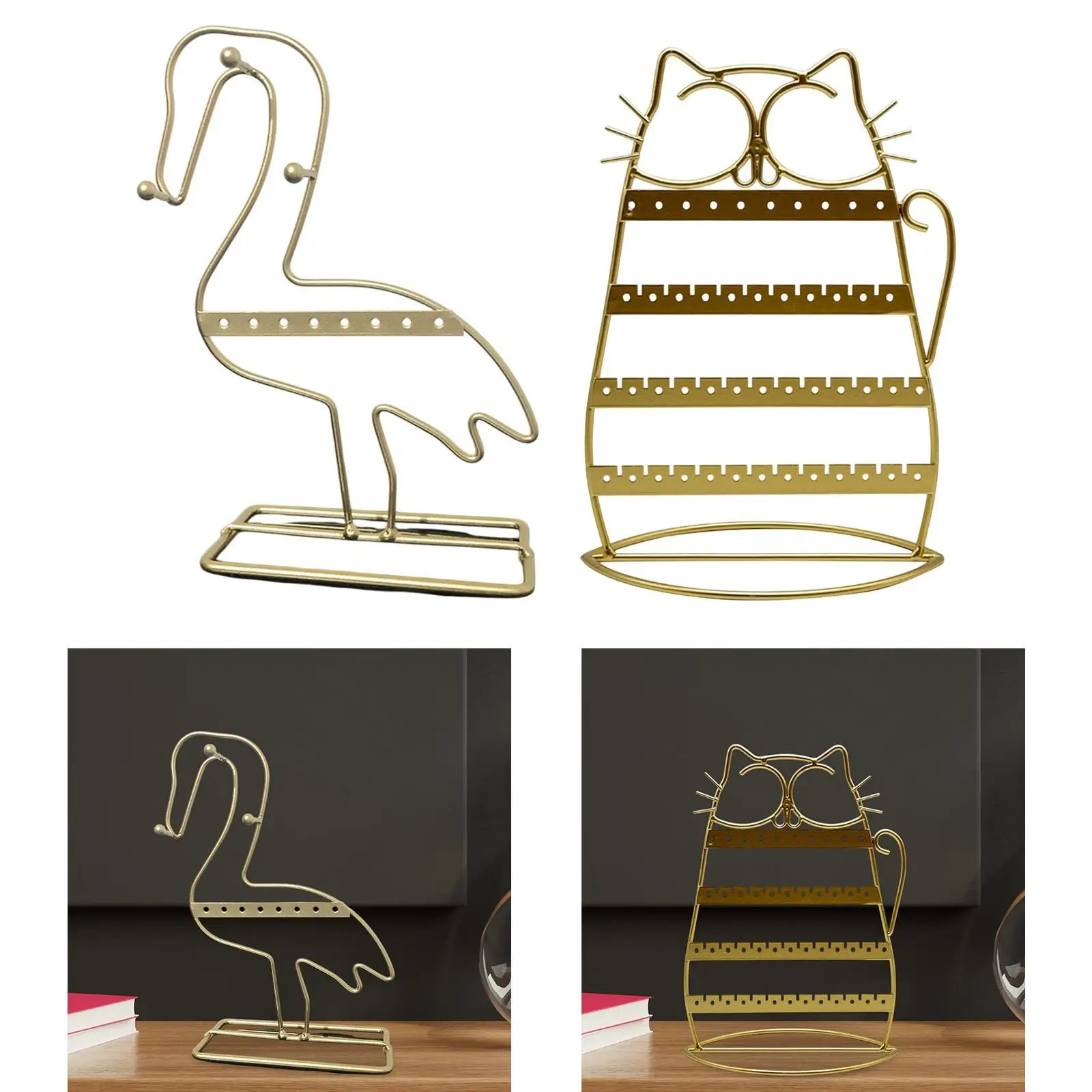 

Jewelry Display Stand Dresser Jewelry Holder Earring Hanging Organizer for Necklace Watch Bracelet Hair Accessories Earrings