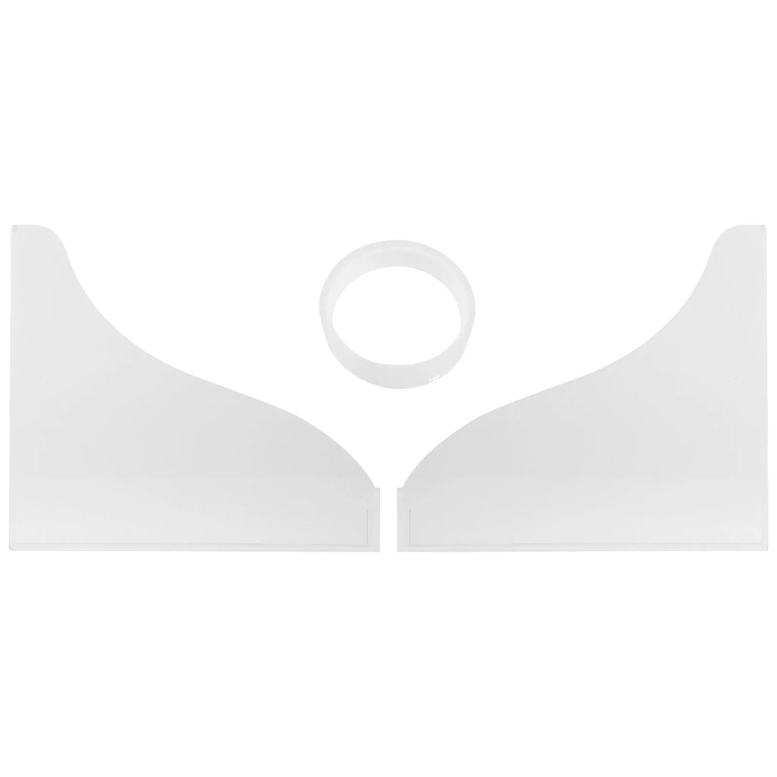 

2Pcs Bathtub Anti-Splashing Guard Acrylic Splash Proof Bathroom Essential for Tub Wall Gaps Safety Barrier Floor Dry Solution