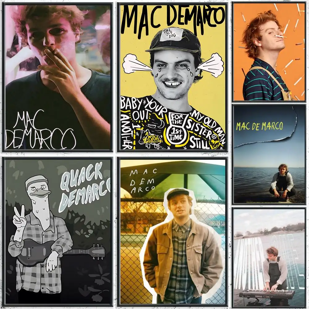 Aesthetic Artist M-Mac DeMarcoS Poster HD Self-Adhesive No Residue After Removal Ideal for All Kinds of Wall Decor