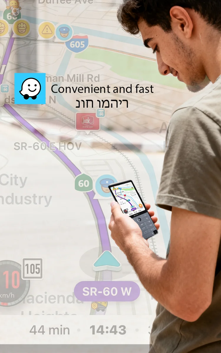 Qin f25,מקלדת עברית,Google Support,אנדרואיד 14, 6GB+128GB, סים כפול, Wi-Fi, בלוטות'