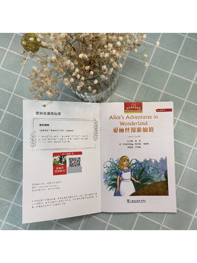 كتاب-Winshare Heibulin قراءة اللغة الإنجليزية الصف 2 المجلد 3 أليس في بلاد العجائب #4