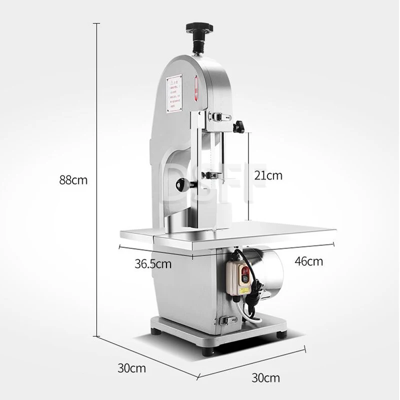 Kleine kommerzielle Knochenschneidemaschine, elektrische Maschine zum Schneiden gefrorener Schweinerippchen/Fisch/Beef