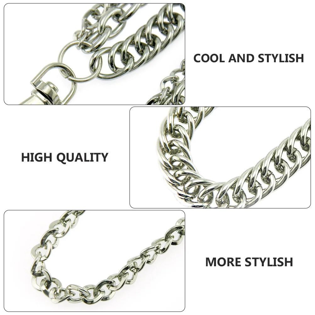 

Men's Pants Chain Premium Quality Waist Jeans Delicate Gothic Fashionable Decorative Male Alloy Punk