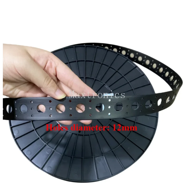 50M DIY Black Band Flexible Tape Build Christmas Tree Mount Strip Rope for F12mm WS2811 Led Pixel Modules Lamp Installation Belt