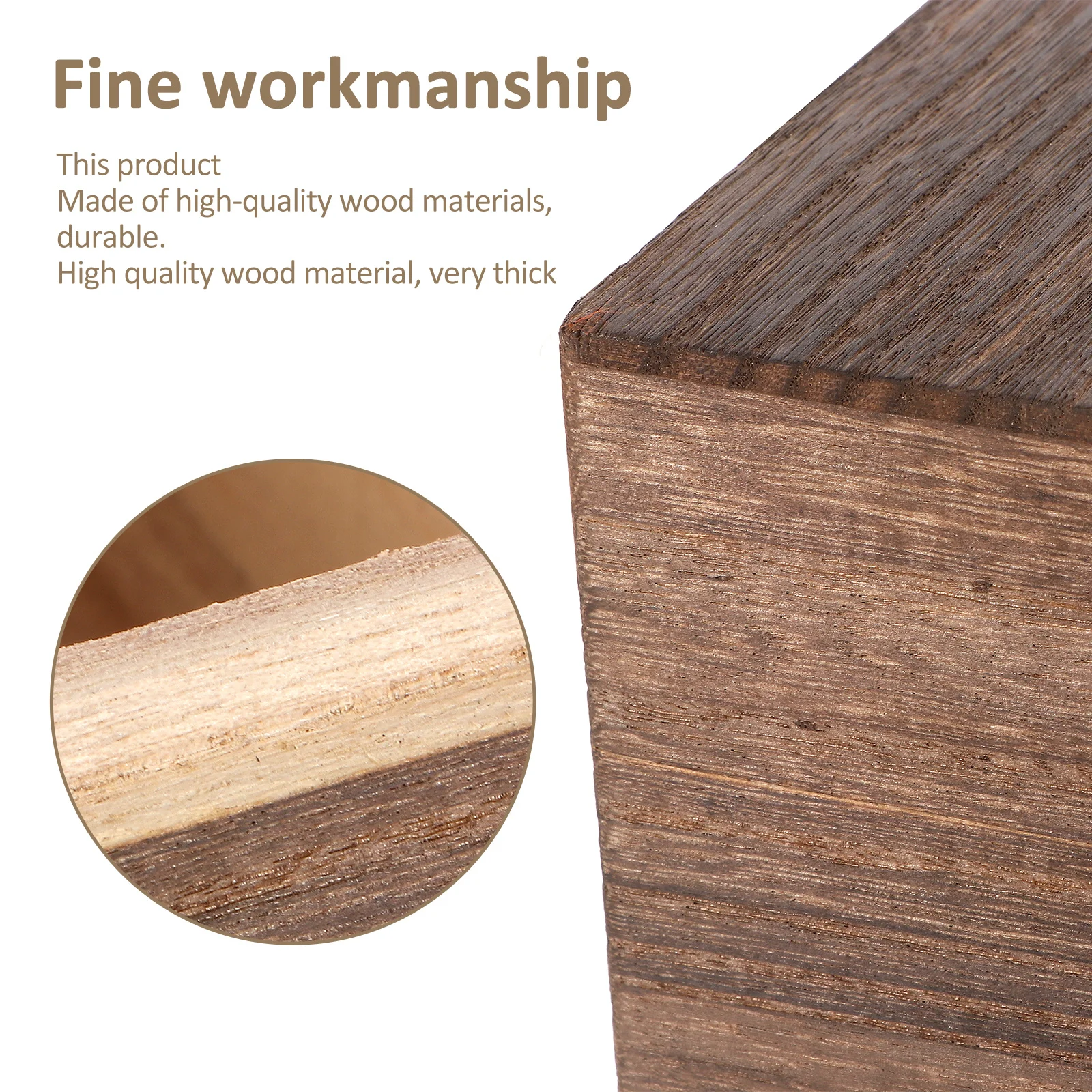 

1Pcs Premium Wood Gift Packing Box Retro Style Storage Box for Wedding Party Home Use Container Wooden Case