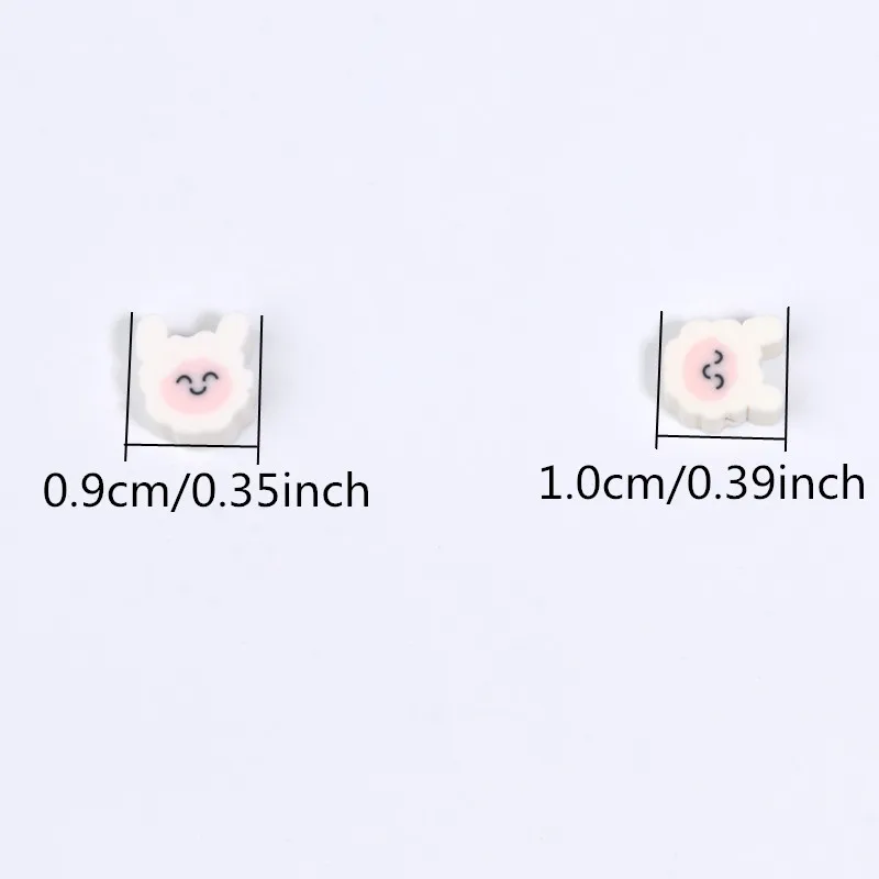 20/50/100 個白かわいい羊の形ポリマークレイビーズルースビーズジュエリー作成 Diy ブレスレットネックレスイヤリング用品