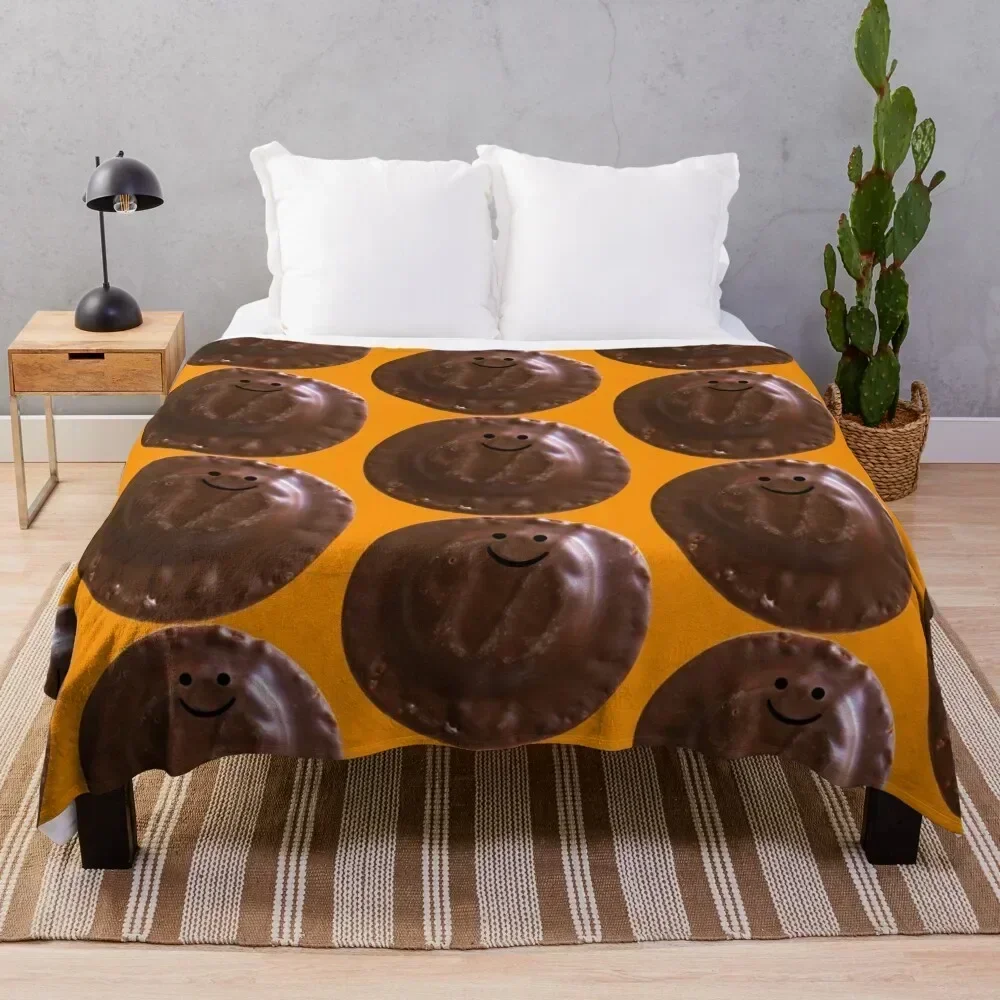 Gerald the Jaffa Cake (large) Throw Blanket Weighted blankets and throws Blankets