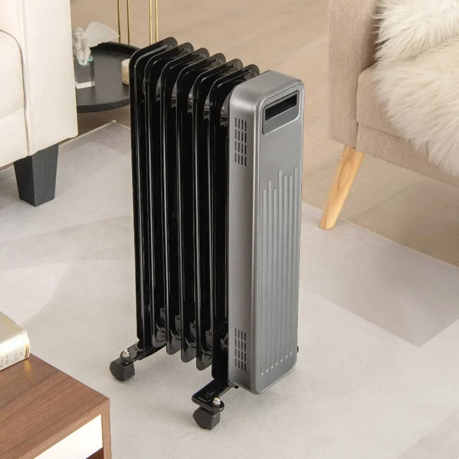 

1500W Portable Oil-Filled Radiator Heater for Home and Office