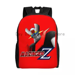 Mazinger Z Laptop Backpack Women Men Fashion Bookbag for School College Student UFO Robot Anime Manga Bag