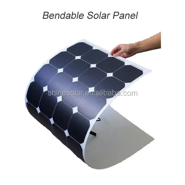 Lightweight Salt Water Proof SunPower Cells 120w 12v Semi Flexible Solar Panel for RV Boat Car Charge