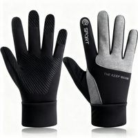 Winter Outdoor Riding Cycling Gloves Unisex Thickened Fleece Windproof Touch Screen Anti-Slip Water-Resistant Warm Gloves RG51