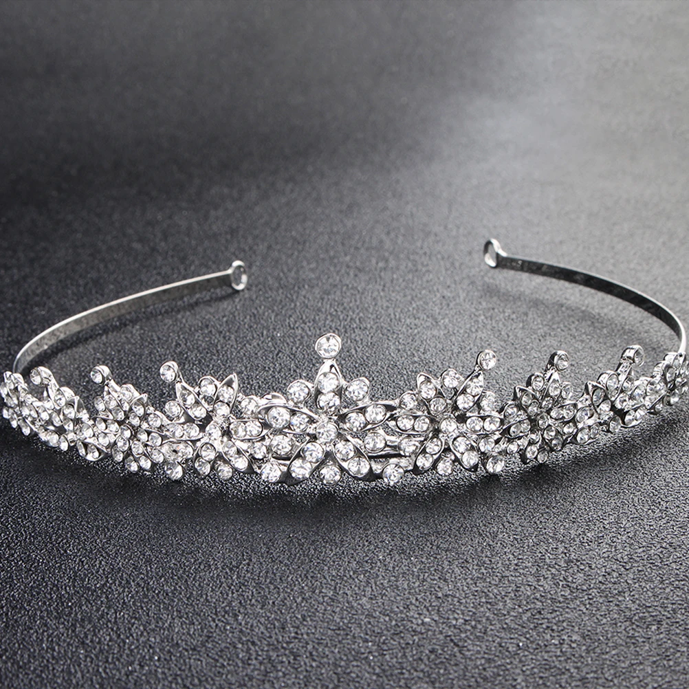 

Elegant Bridal Tiara Vintage Headband Jewelry for Bride Wedding Crown Headdress Crystal Party Accessories Lightweight Durable