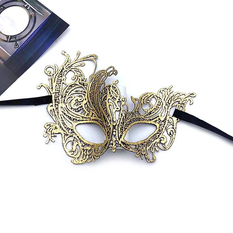Halloween Halbmaske Luxus-Maskerade Damenkleid Weihnachtsfeier Cosplay Dekoration Augenmaske Nachtclub Spitzenmaske – Detail 7