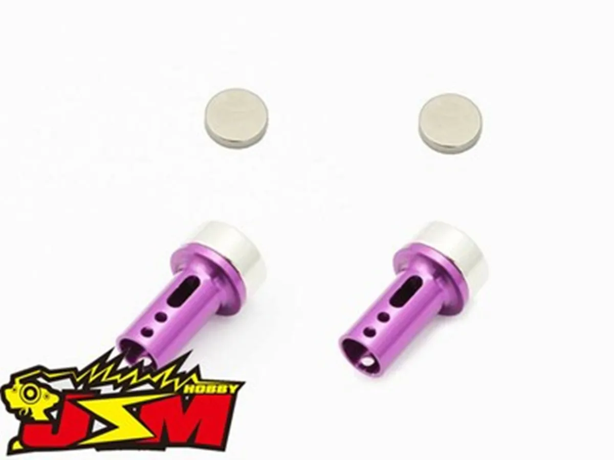 RCART 1/10RC Drift Remote Control Car Front And Rear Metal Invisible Shell Column Yokomo 5MM Purple Red Black