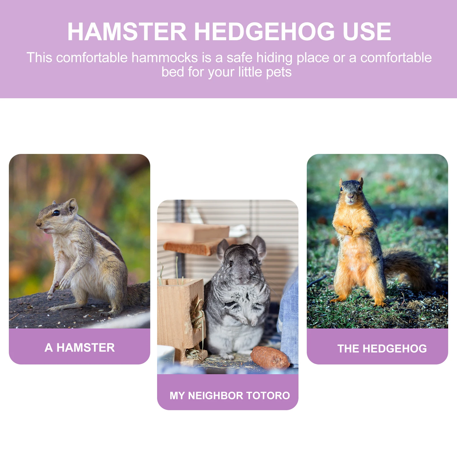 Squirrel Cotton Nest Hamster Tunnel Small Animal Hammock Hanging Bed Accessories House Sleeping