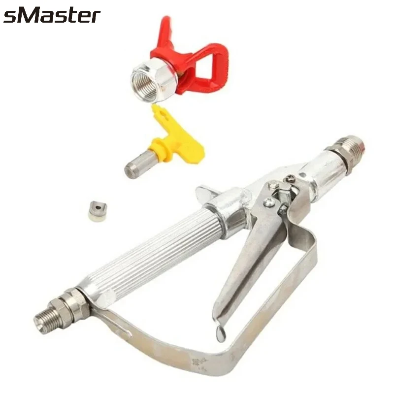 sMaster  High Pressure AirlessIn-Line Gun Swivel Spray Gun 244161 Tip Guard spray painting for airless spraying machine