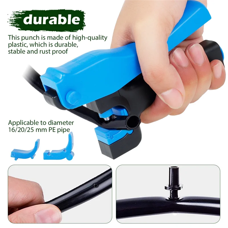 

AD23-2Pcs Garden 4Mm Grip Hole Puncher For Dripper Inserting 16/20/25Mm PE Pipe Opening Hole Hand Tools Set Kit