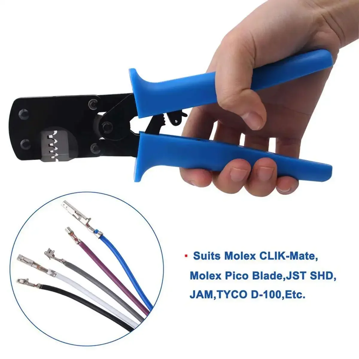 0.03-0.52mm2 Wire Crimping Pliers Tool Cable Terminals Cutter Tool Set Terminal Crimping Pliers for MOLEX1.25 JST1.25 ZH1.5
