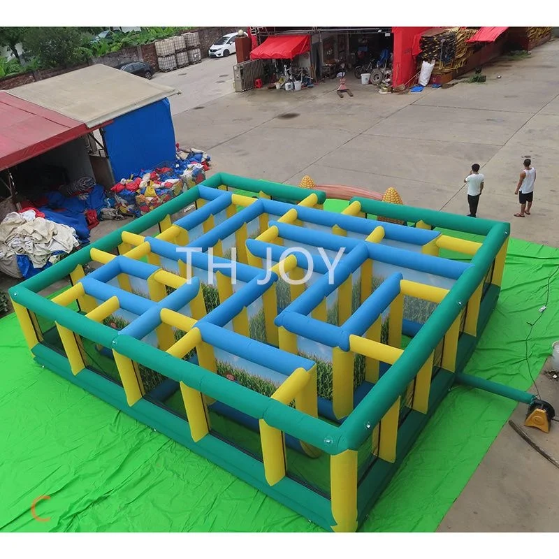 free Delivery outdoor activities 8x8m new design funny game inflatable corn maze custom made Labyrinth for kids and adults