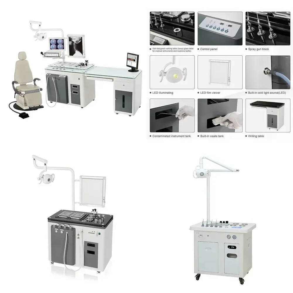 Hot Sale Manufacturer Diagnostic Table ENT Workstation ENT Treatment Unit with Patient Chair