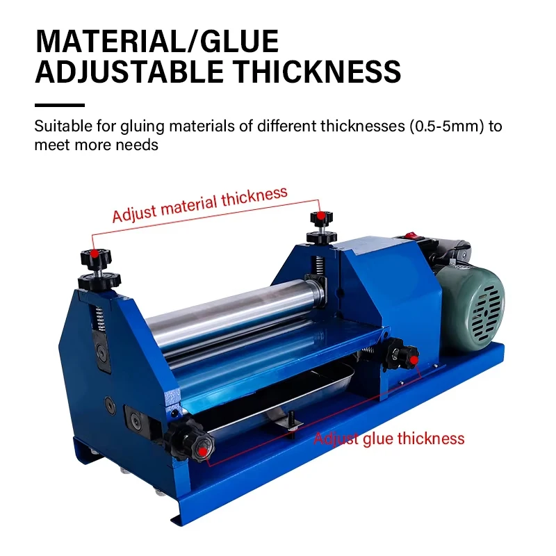 Semi-Automatic Manual White Emulsion Paint Latex Glue Machine Leather Edge Gluing Machine with Wood Packaging