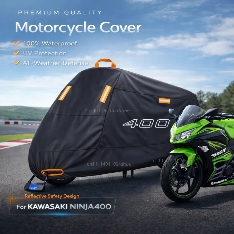 

Чехол для мотоцикла KAWASAKI Z400 Z, водонепроницаемый, из прочного полиэстера, с защитой от УФ-излучения, дождя, пыли и солнца, для улицы