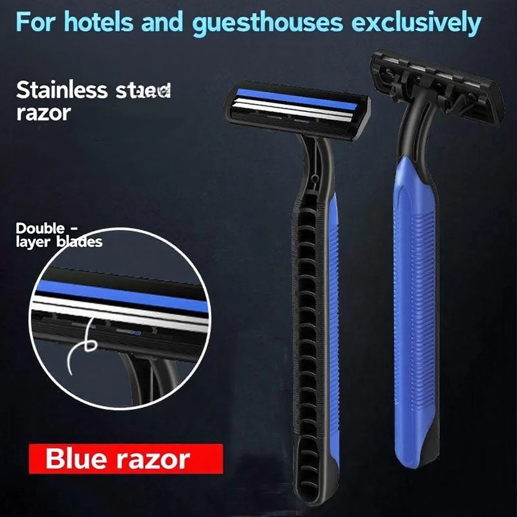 5/10/20/30 قطعة شعيرات المتاح الحلاقة ماكينة حلاقة الجسم المتقلب الفولاذ 2 طبقات شفرة شفرات للرجال النساء أجهزة الفنادق