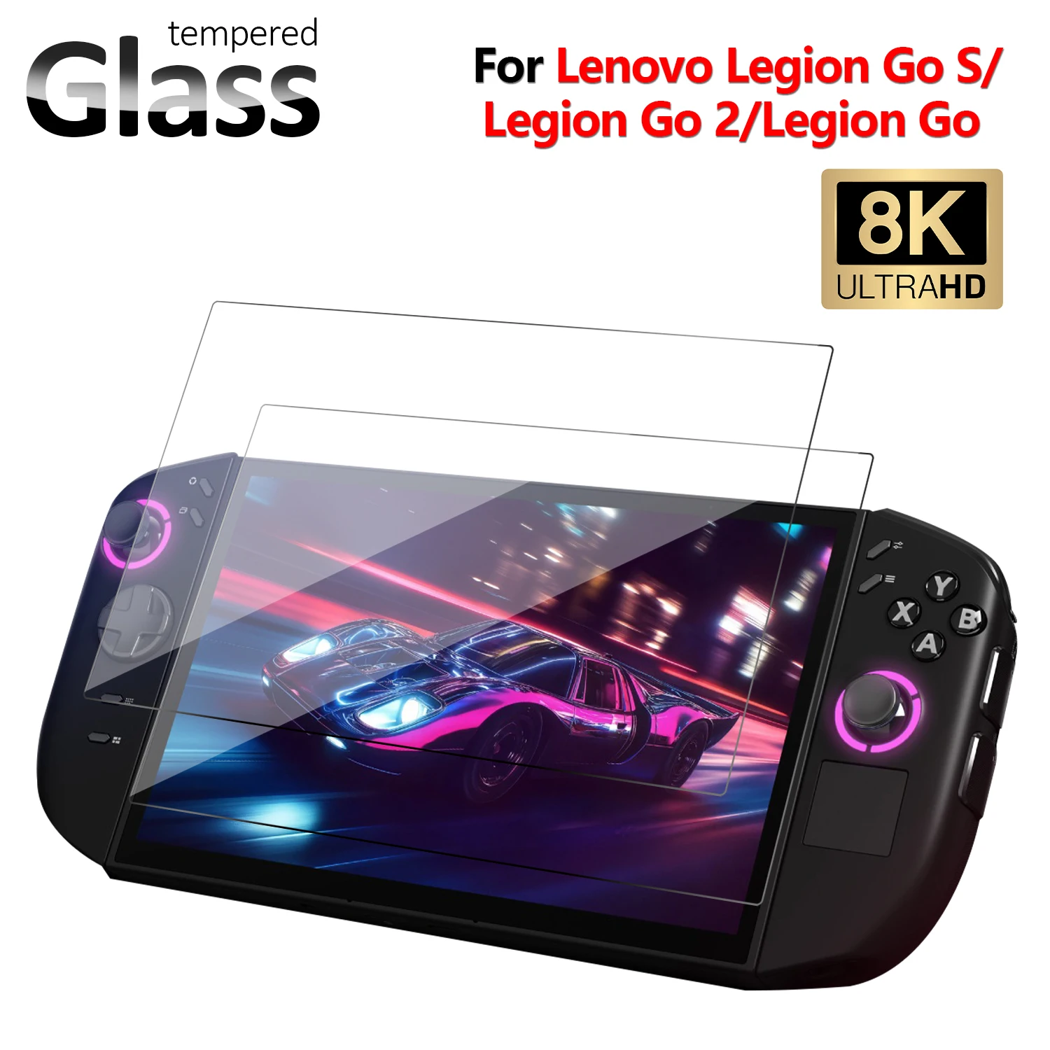 【For Lenovo Legion Go S/Legion Go 2/Legion Go】9H Tempered Glass Screen Protector Handheld Console Clear Protective Film 1-5pcs