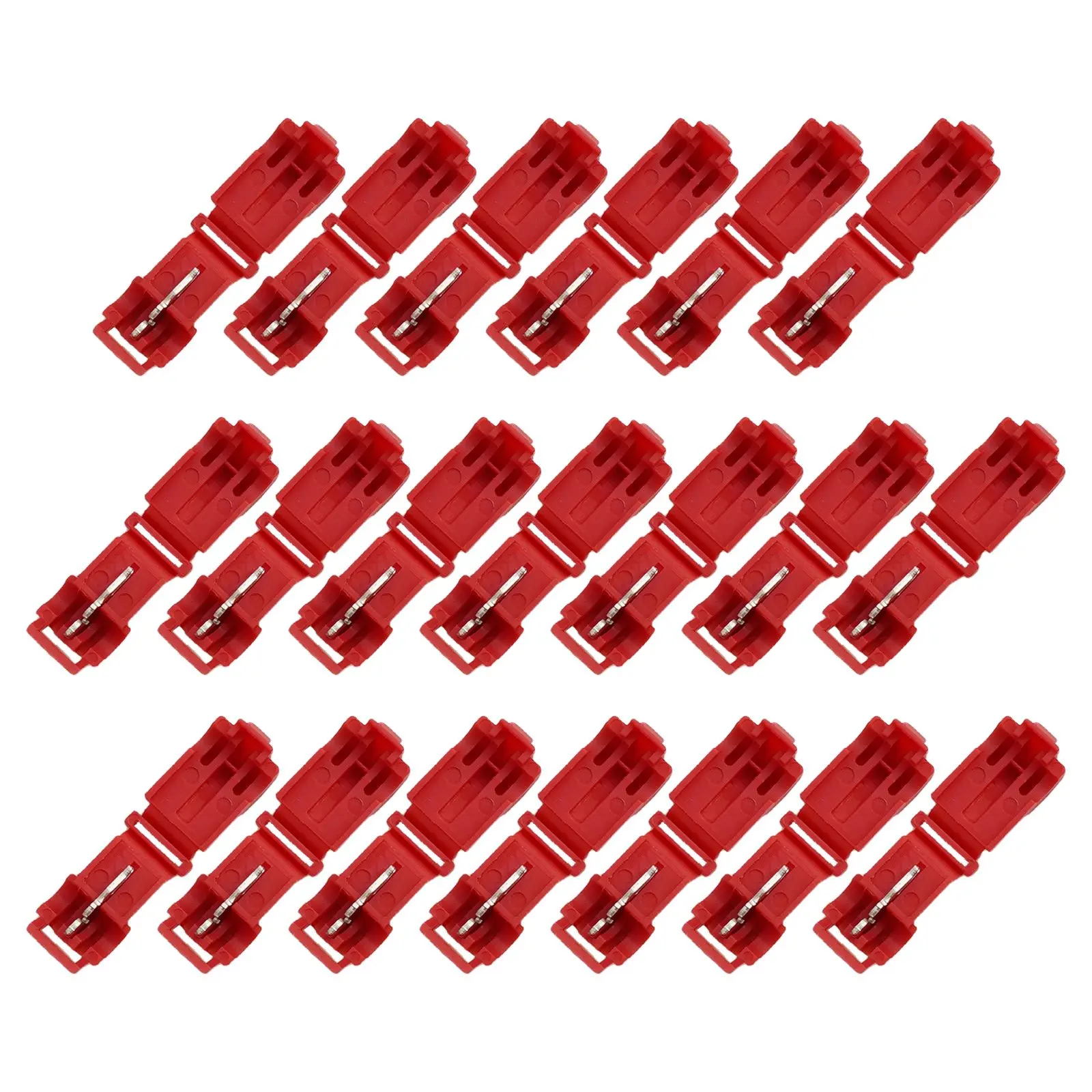เทอร์มินัลบล็อก20ชิ้นสำหรับเครื่องตัดหุ่นยนต์ตัวต่อสายคุณภาพดี22-18AWG สถานีชาร์จชิ้นส่วน T-junctions