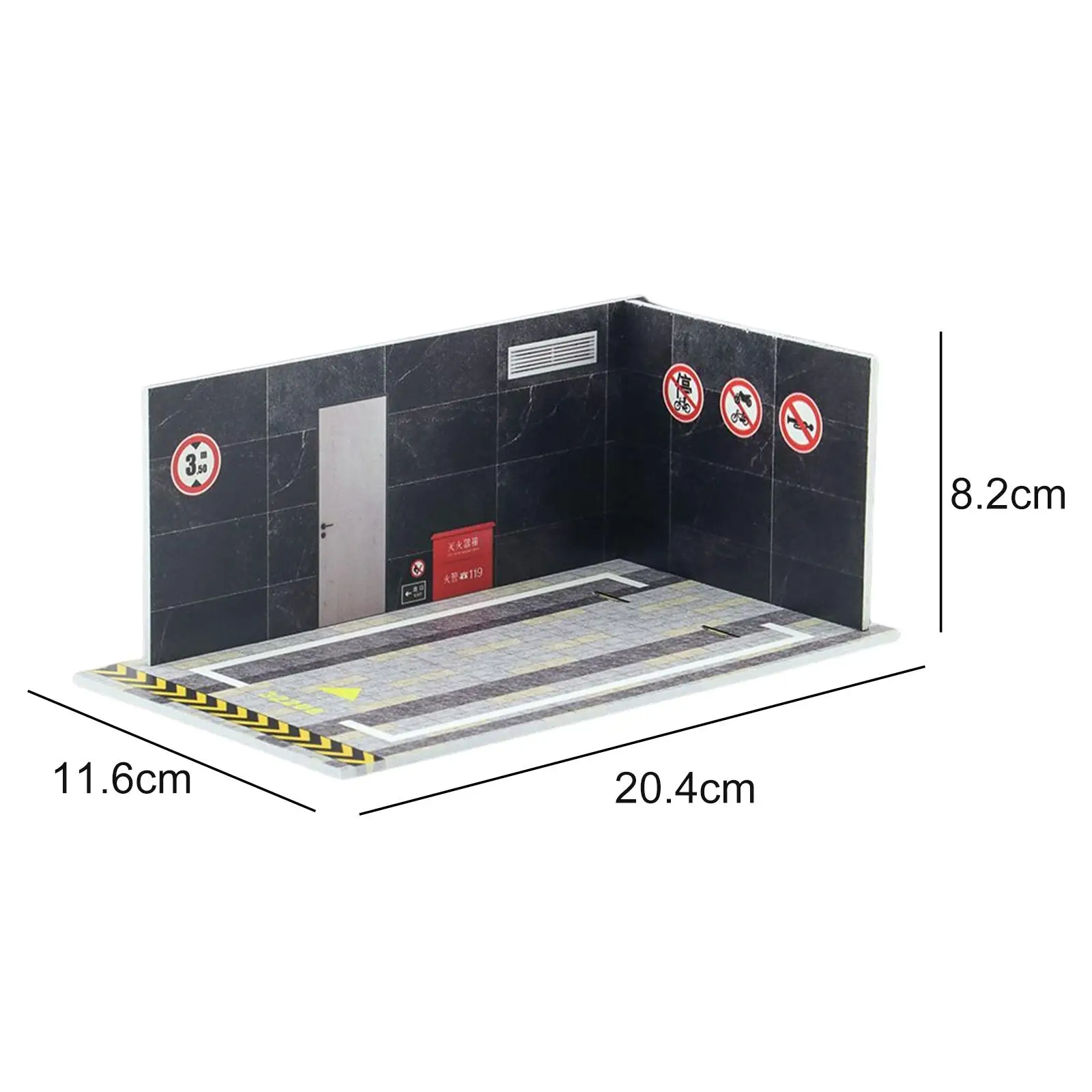 1/32 Scale Parking Lot Underground Garage for Diecast Car Model Diorama