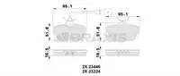 Store code: AB0229 rear brake pad (FISLI) TRANSPORTER T4 MULTIVAN CARAVELLE 9704